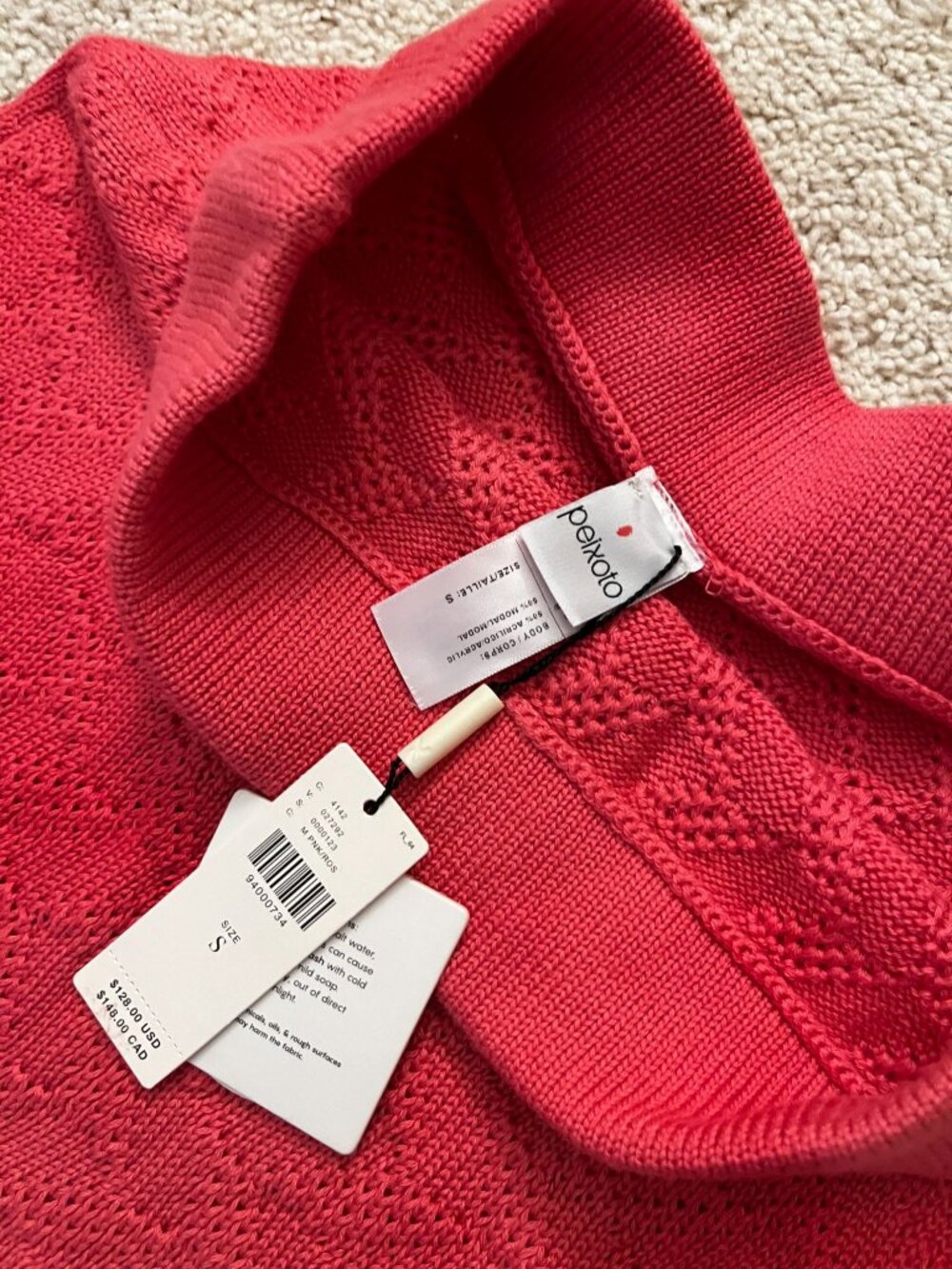 NWT Anthropologie Peixoto Leni Knit Midi Skirt Pink Sz Small - Picture 5 of 9